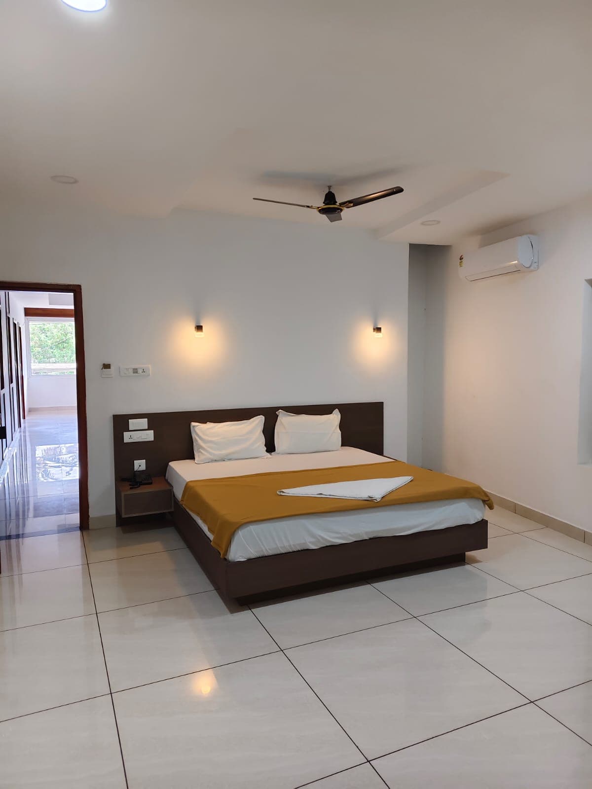 Landscaped gardens with tropical plants