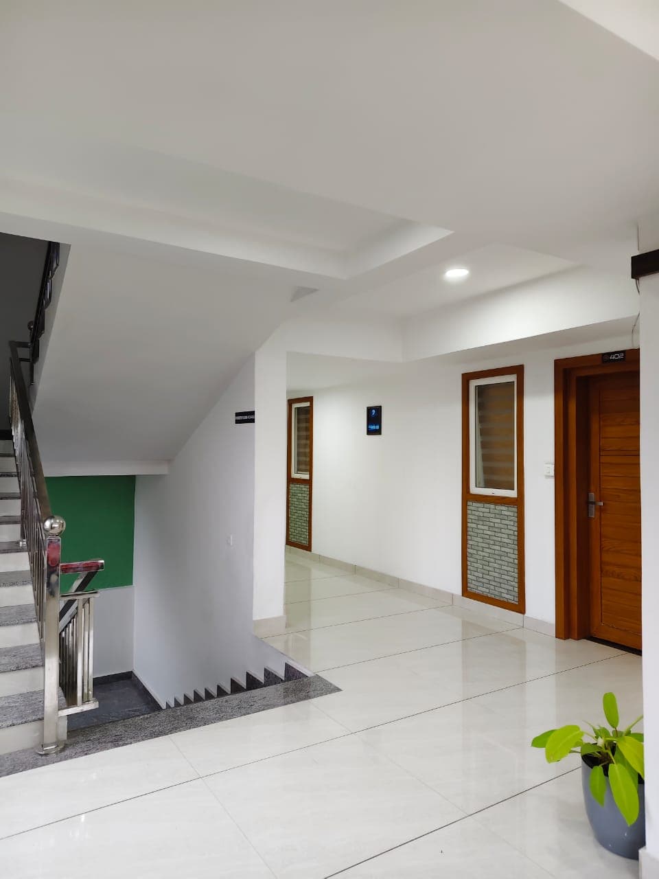 Landscaped gardens with tropical plants