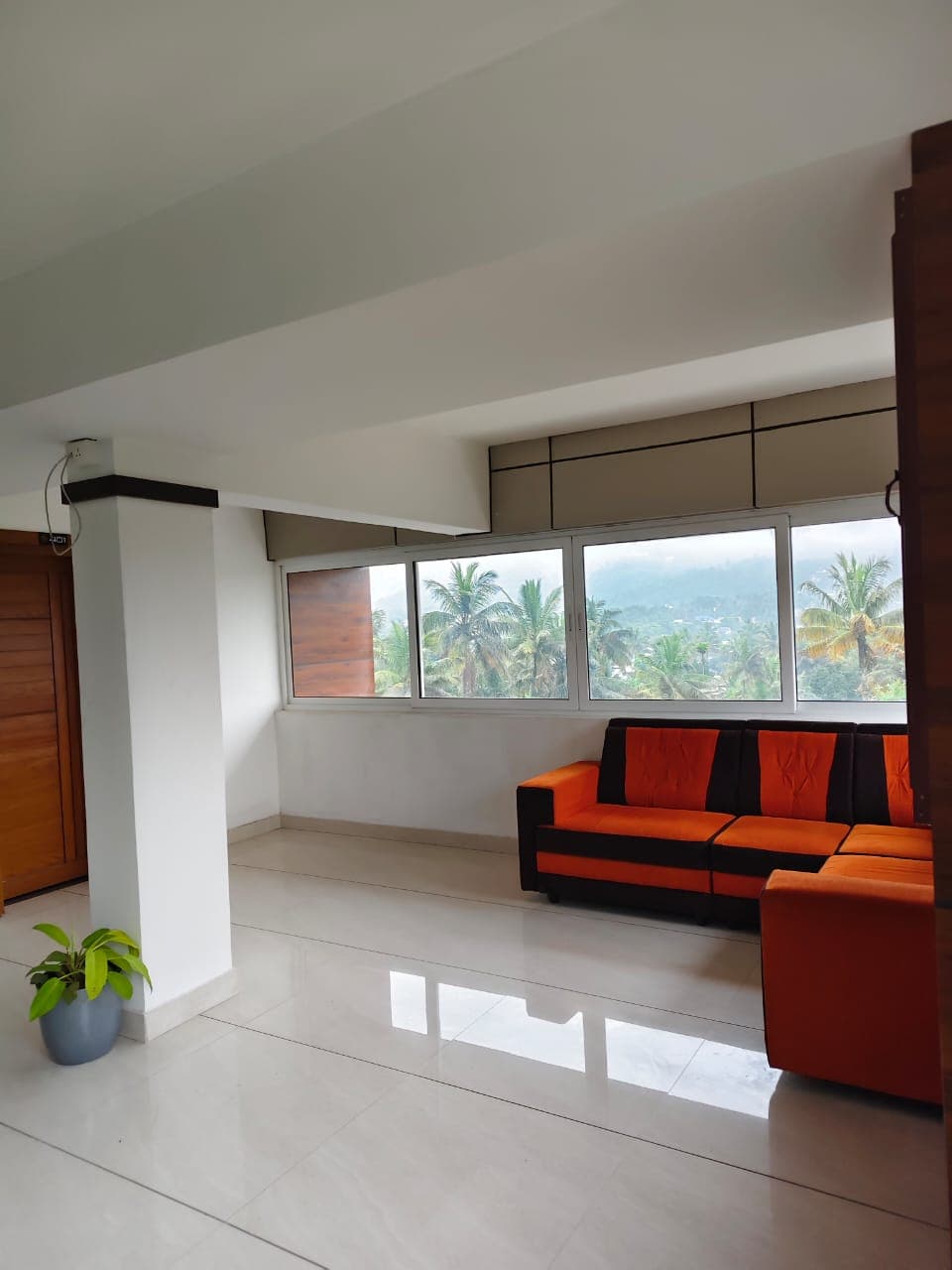 Landscaped gardens with tropical plants