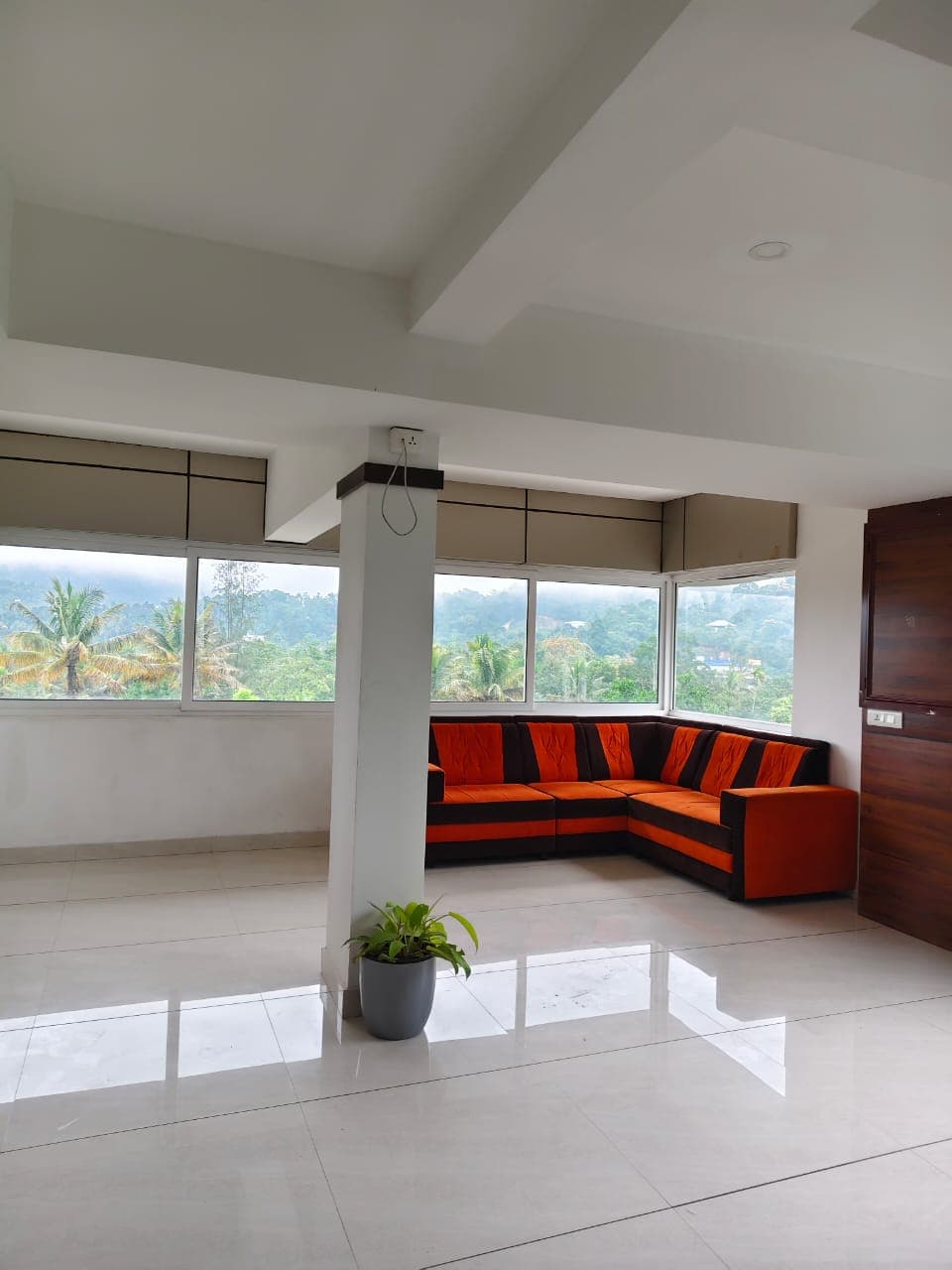 Landscaped gardens with tropical plants